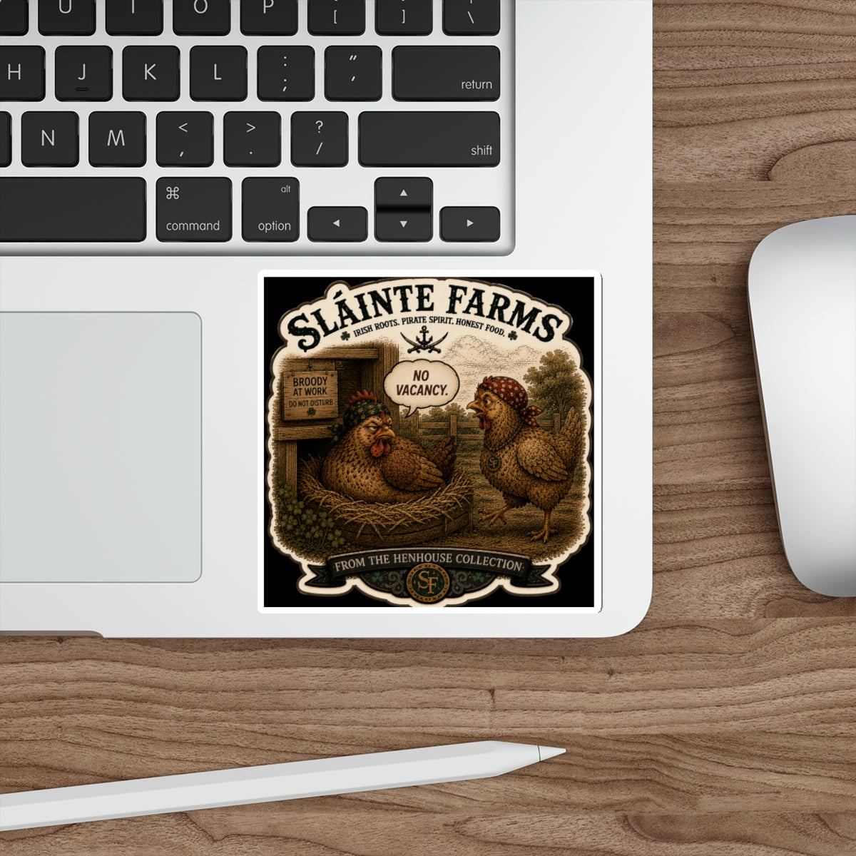 No Vacancy Die-Cut Sticker | From The Henhouse Collection