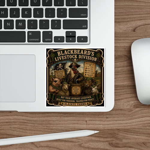 Blackbeard's Livestock Division Die-Cut Sticker | Smugglers & Pirates Collection | Sláinte Farms