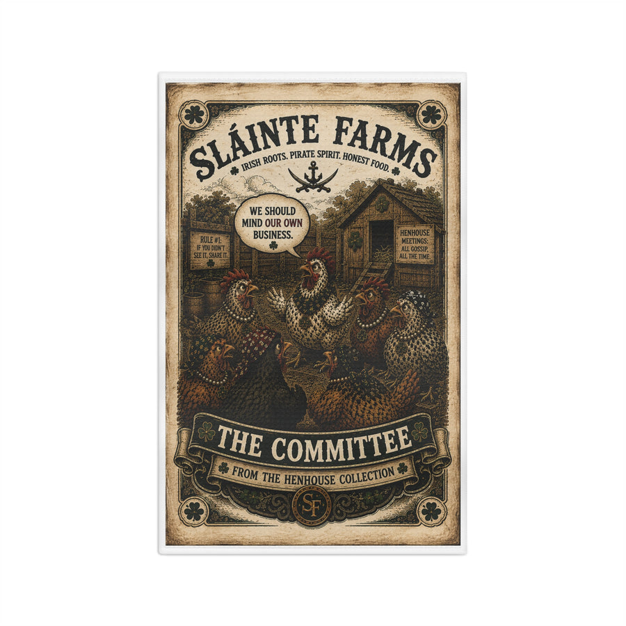 The Committee Kitchen Tea Towel | From the Henhouse Collection | Sláinte Farms