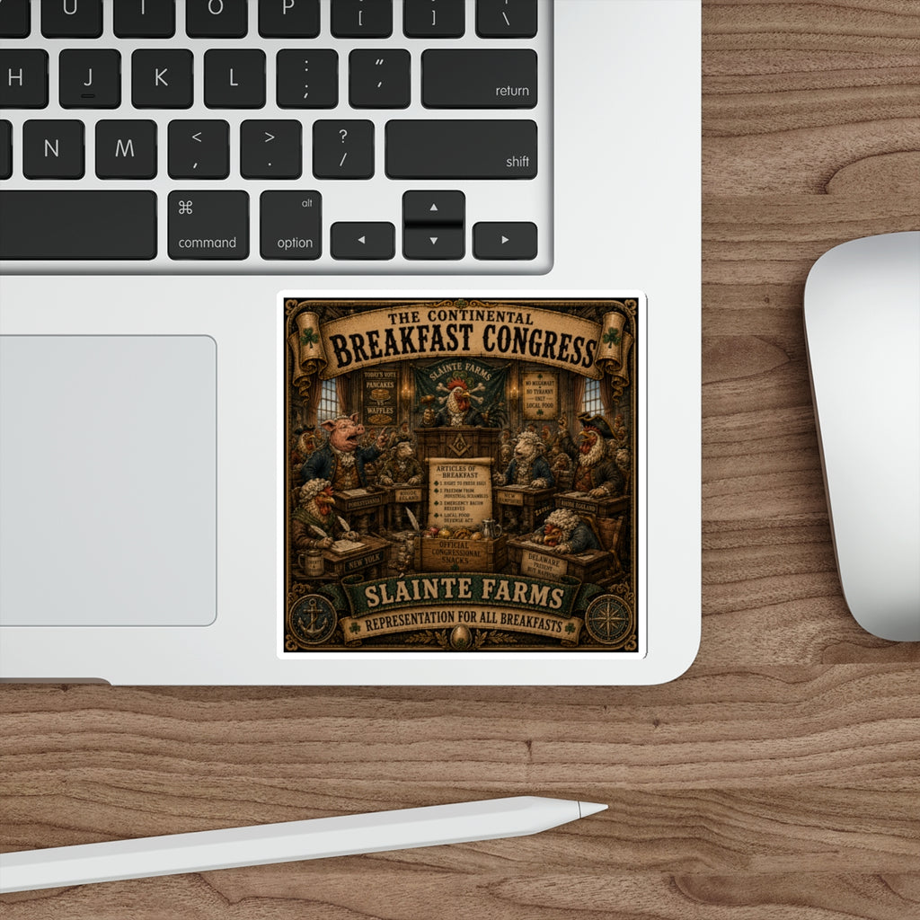 Sláinte Farms – The Continental Breakfast Congress | Revolutionary Breakfast Collection Sticker