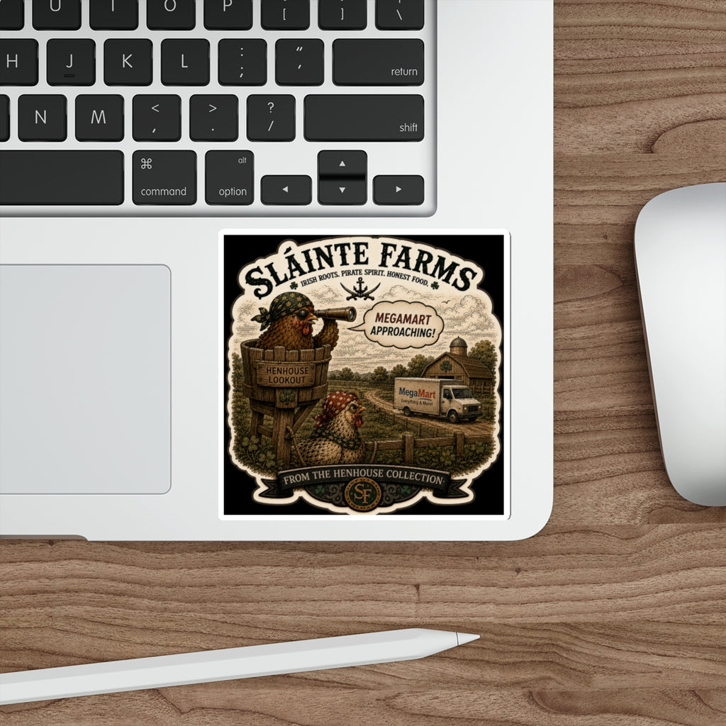 MegaMart Approaching! Die-Cut Sticker | From The Henhouse Collection