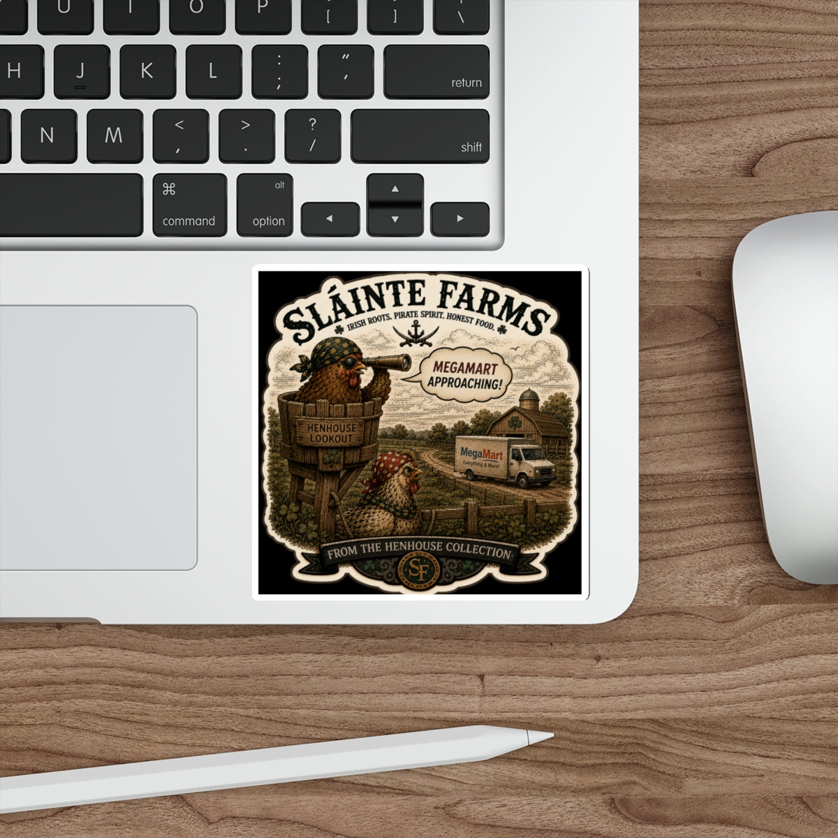 MegaMart Approaching! Die-Cut Sticker | From The Henhouse Collection