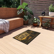 Coffee's Hot. Door's Open. | Sláinte Farms Outdoor Doormat | Home & Hearth Collection