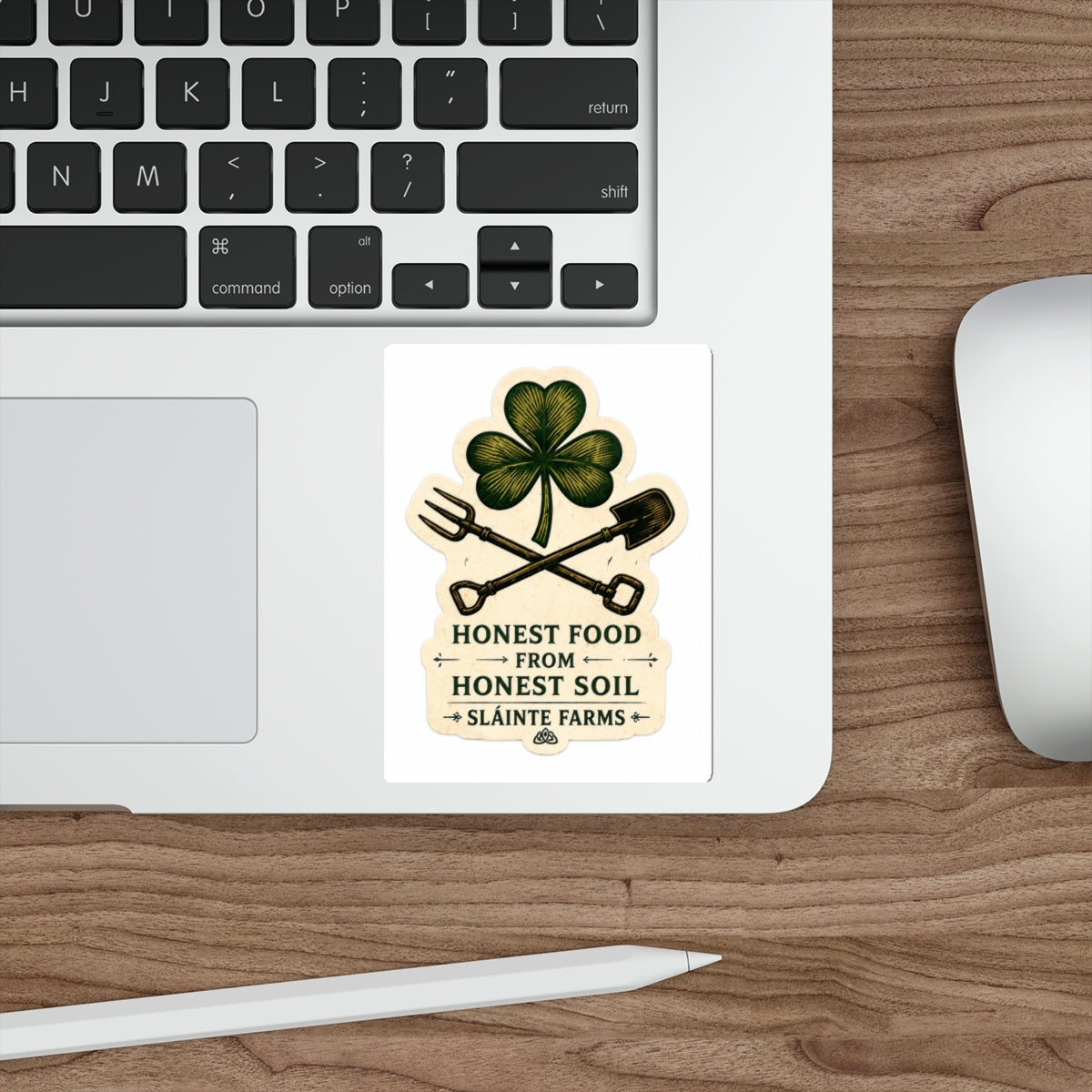 Honest Food From Honest Soil Die-Cut Sticker | Sláinte Farms Classics Collection