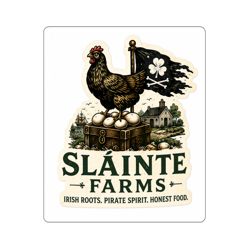 Smuggler Hen Logo Die-Cut Sticker | Sláinte Farms Classics Collection