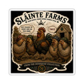 He's Talked To Every Hen On This Farm. Twice. Die-Cut Sticker | From The Henhouse Collection