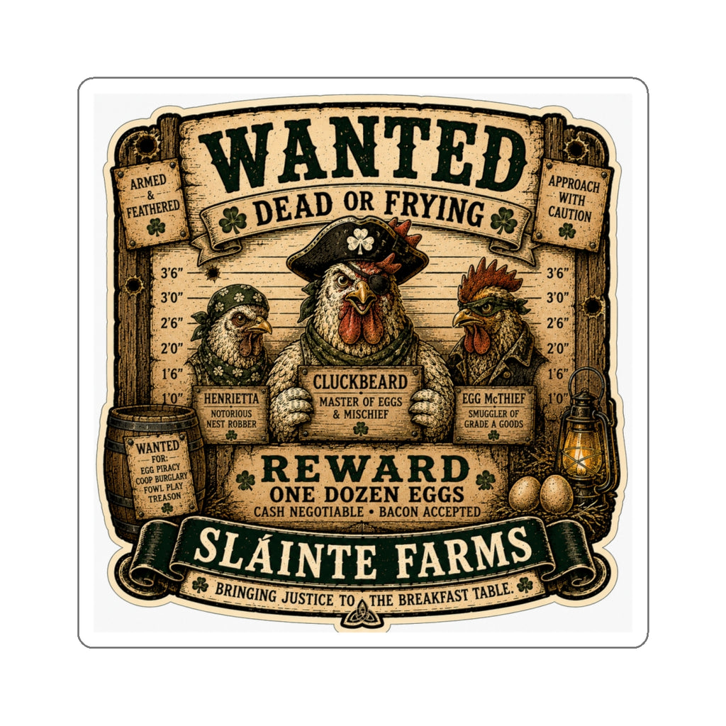 Dead or Frying Die-Cut Sticker | Smugglers & Pirates Collection | Sláinte Farms