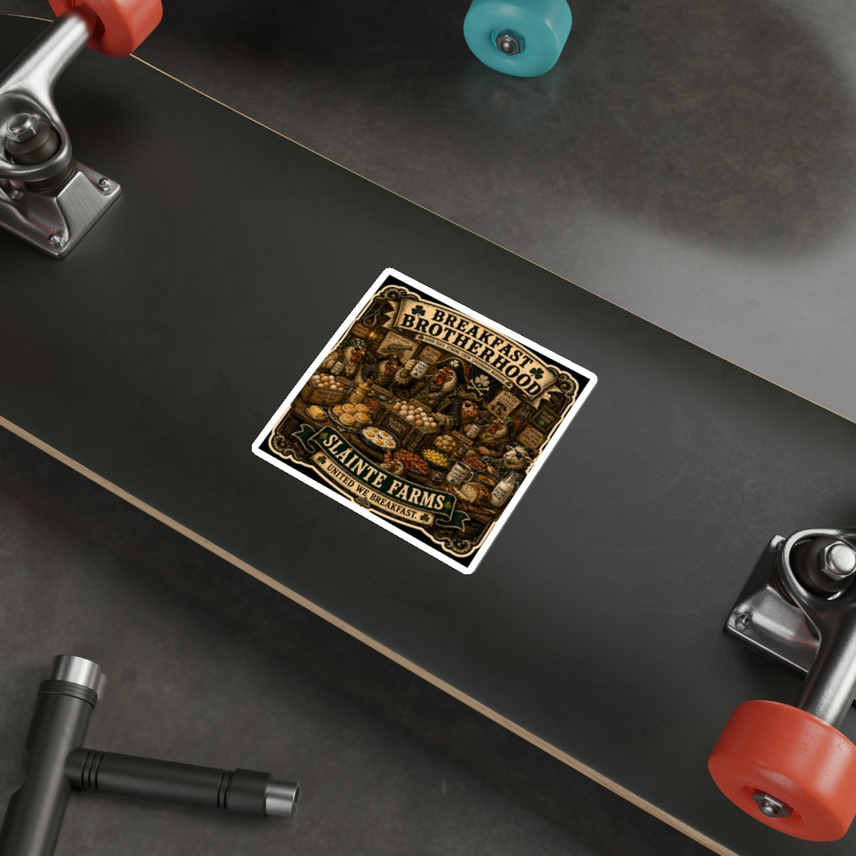 Breakfast Brotherhood Die-Cut Sticker | Smugglers & Pirates Collection | Sláinte Farms