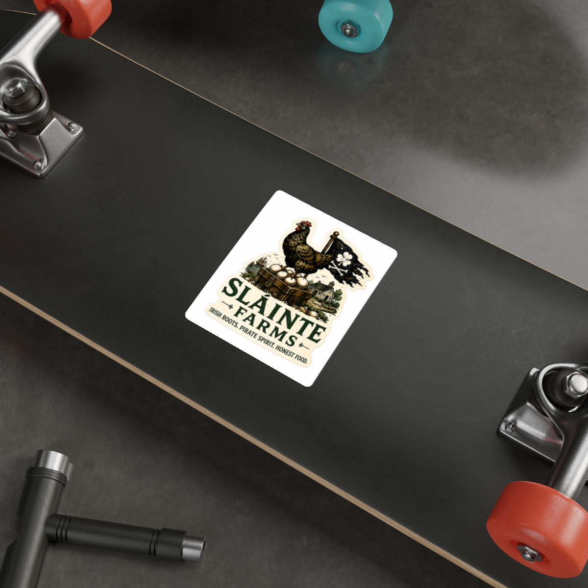 Smuggler Hen Logo Die-Cut Sticker | Sláinte Farms Classics Collection