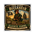 Free Range Buccaneer (alt) Die-Cut Sticker | Smugglers & Pirates Collection | Sláinte Farms