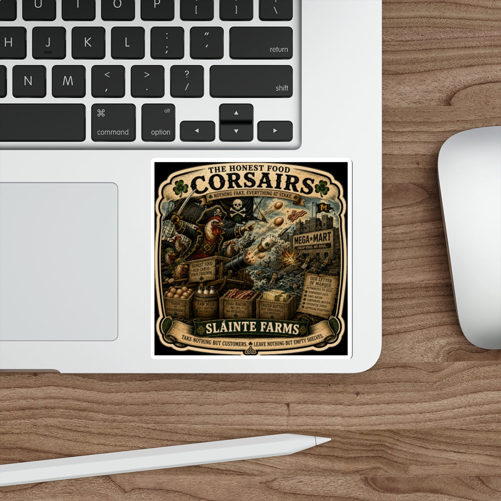 The Honest Food Corsairs Die-Cut Sticker | MegaMart Resistance Collection | Sláinte Farms