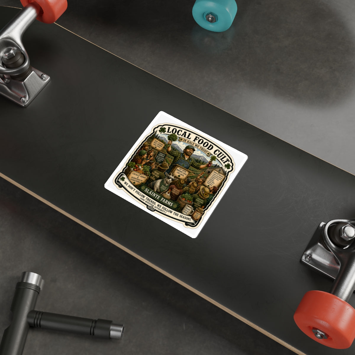 In Kale We Trust Die-Cut Sticker | Homesteader Collection | Sláinte Farms