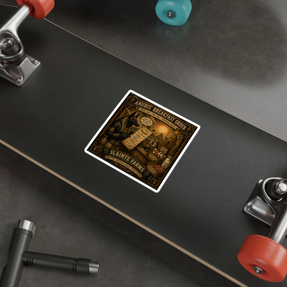 Anubis' Breakfast Order Die-Cut Sticker | Ancient Orders Collection