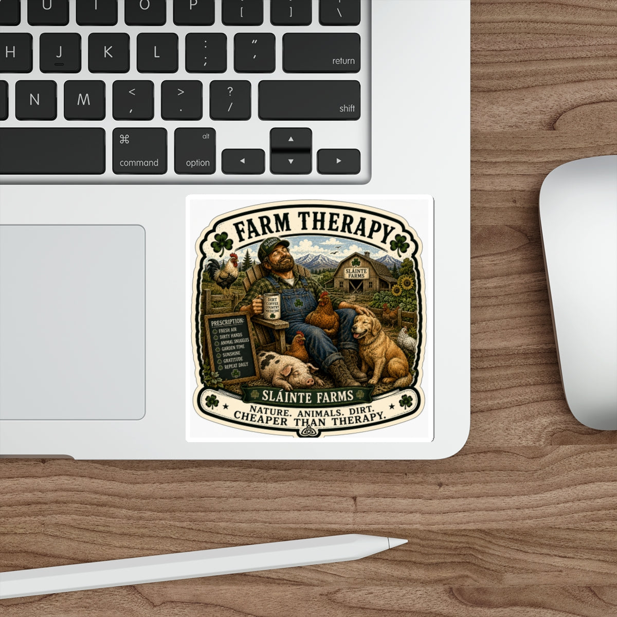 Farm Therapy Die-Cut Sticker |  Homesteader Collection | Sláinte Farms