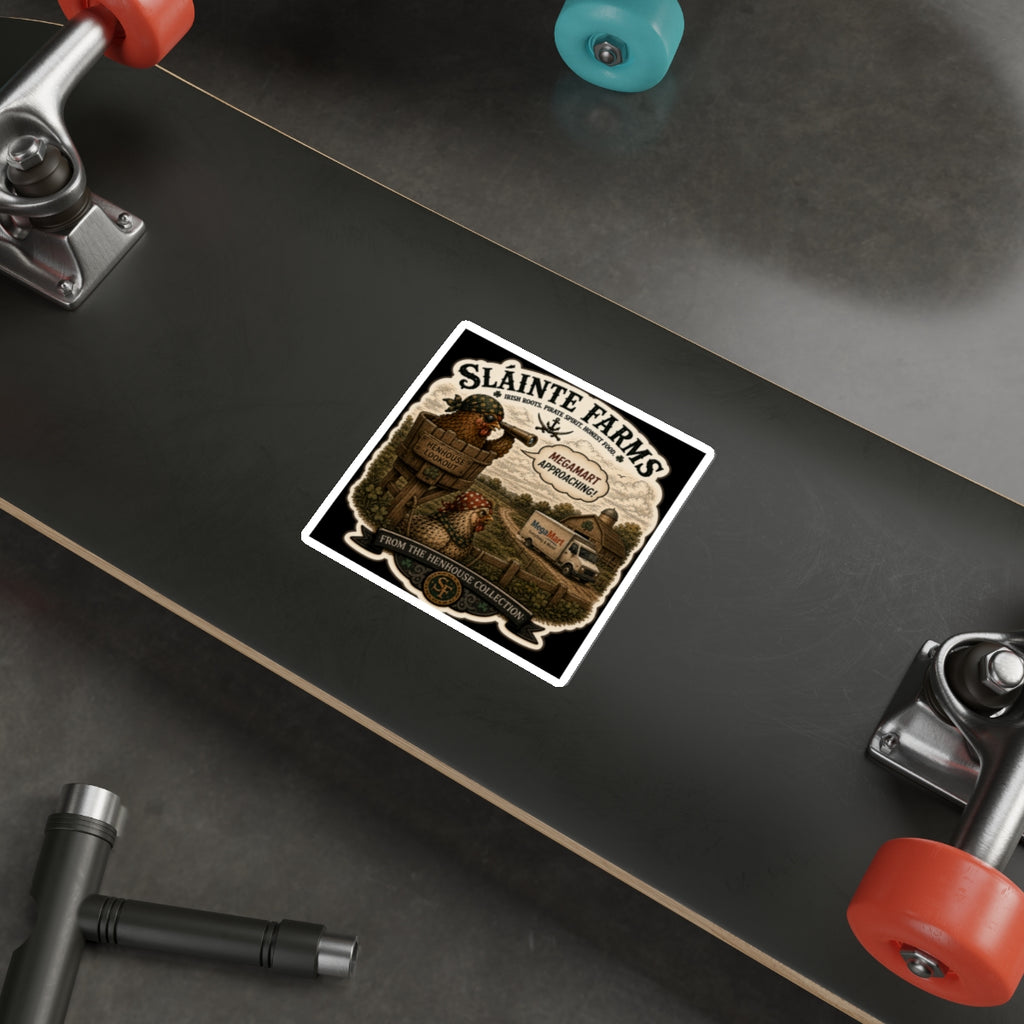 MegaMart Approaching! Die-Cut Sticker | From The Henhouse Collection