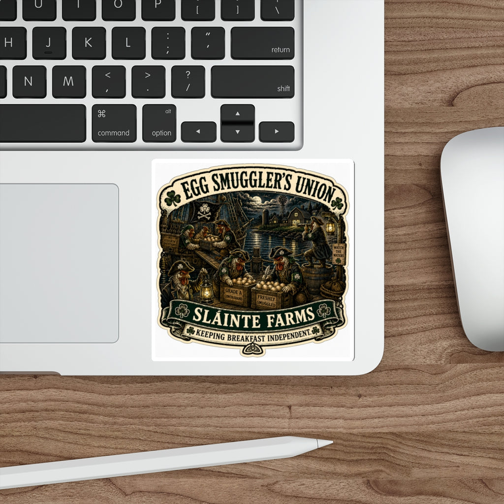 Egg Smugglers Union Die-Cut Sticker | Egg Cartel Collection | Sláinte Farms