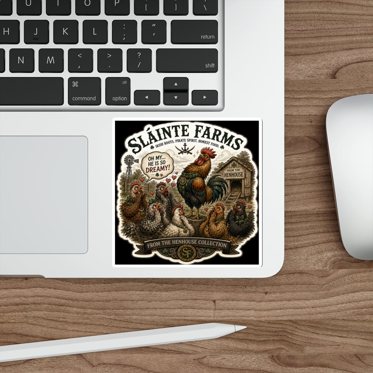 Oh My... He Is So Dreamy! Die-Cut Sticker | From The Henhouse Collection