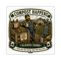 Compost Happens Die-Cut Sticker | Sláinte Farms Homesteader Collection