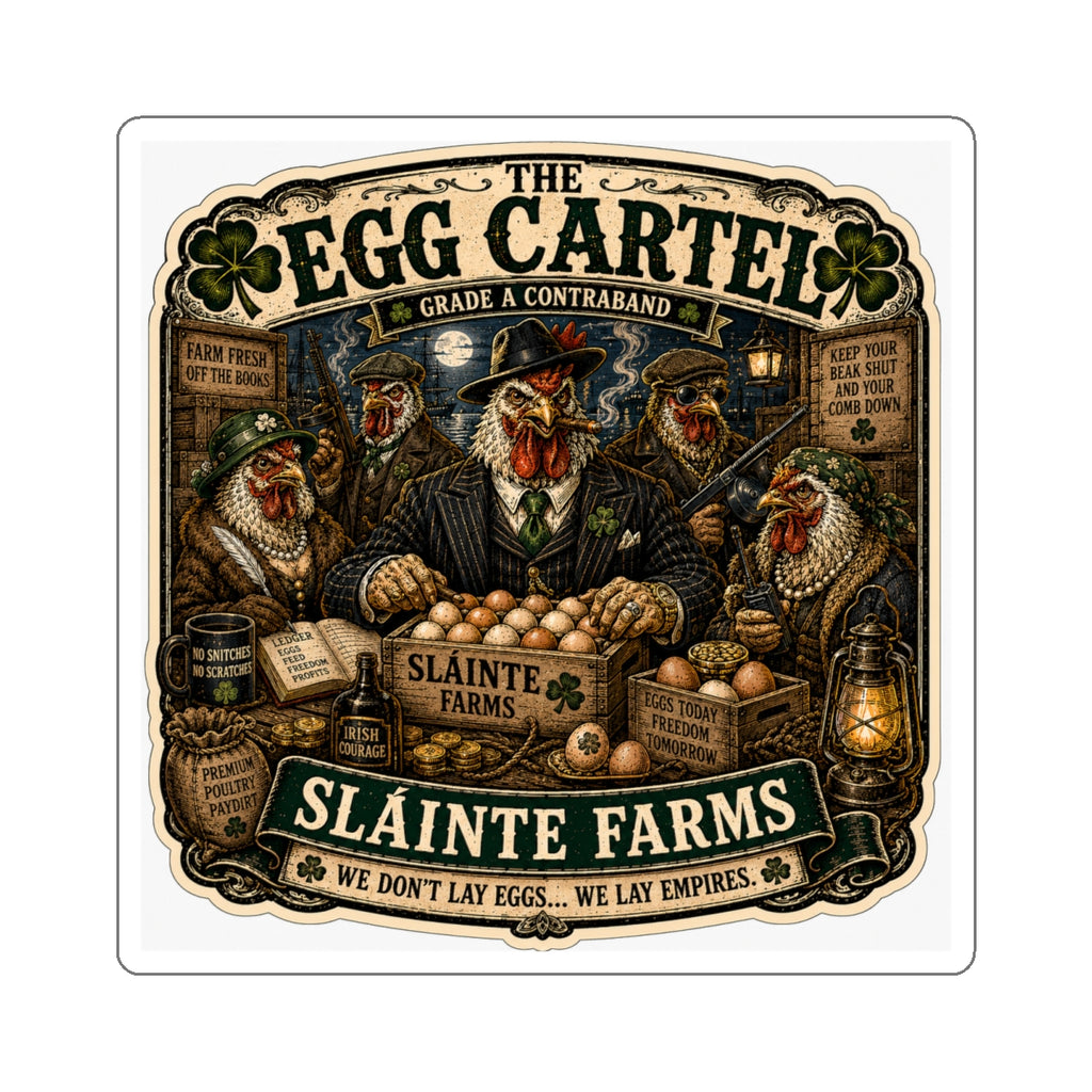 The Egg Cartel Die-Cut Sticker | Egg Cartel Collection | Sláinte Farms