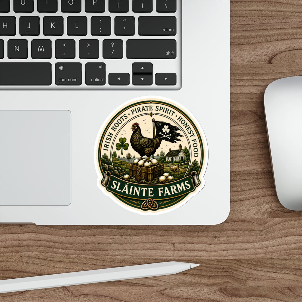 Smuggler Hen & Farm Sticker | Sláinte Farms Classics Collection Die-Cut Sticker