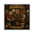 Career Counseling | Sláinte Farms Die-Cut Sticker | Pig Chronicles Collection