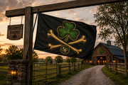 The Crew Standard Flag | Shamrock Jolly Roger | Sláinte Classics Collection | Double-Sided 3' x 5' Flag