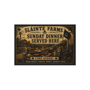 Sunday Dinner Served Here | Sláinte Farms Outdoor Doormat | Home & Hearth Collection