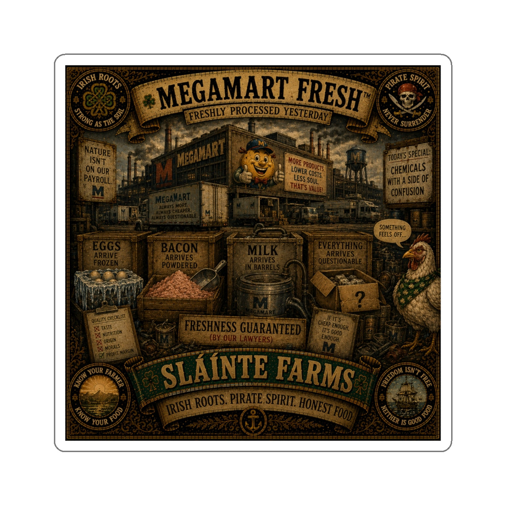 MegaMart Fresh™ Die-Cut Sticker | MegaMart Resistance Collection | Sláinte Farmss