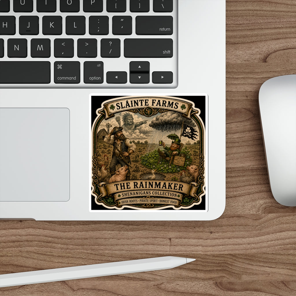 The Rainmaker | Sláinte Farms Die-Cut Sticker | Shenanigans Collection