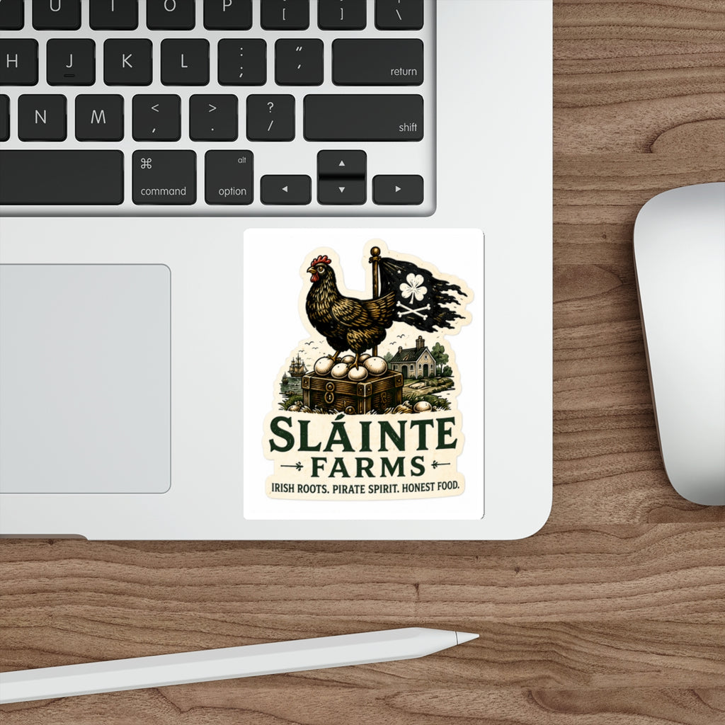 Smuggler Hen Logo Die-Cut Sticker | Sláinte Farms Classics Collection
