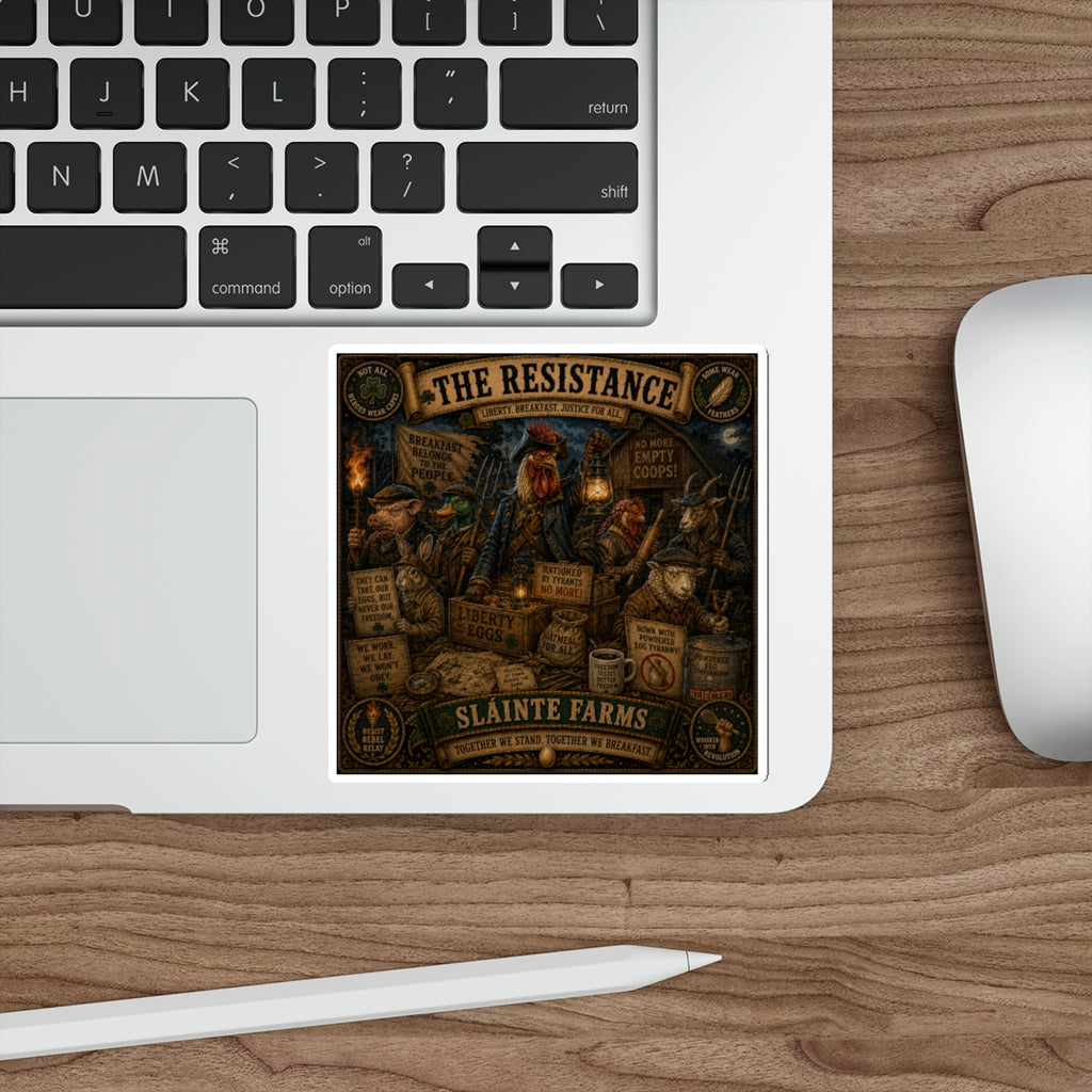 The Resistance | Sláinte Farms Die-Cut Sticker | Breakfast Revolution Collection