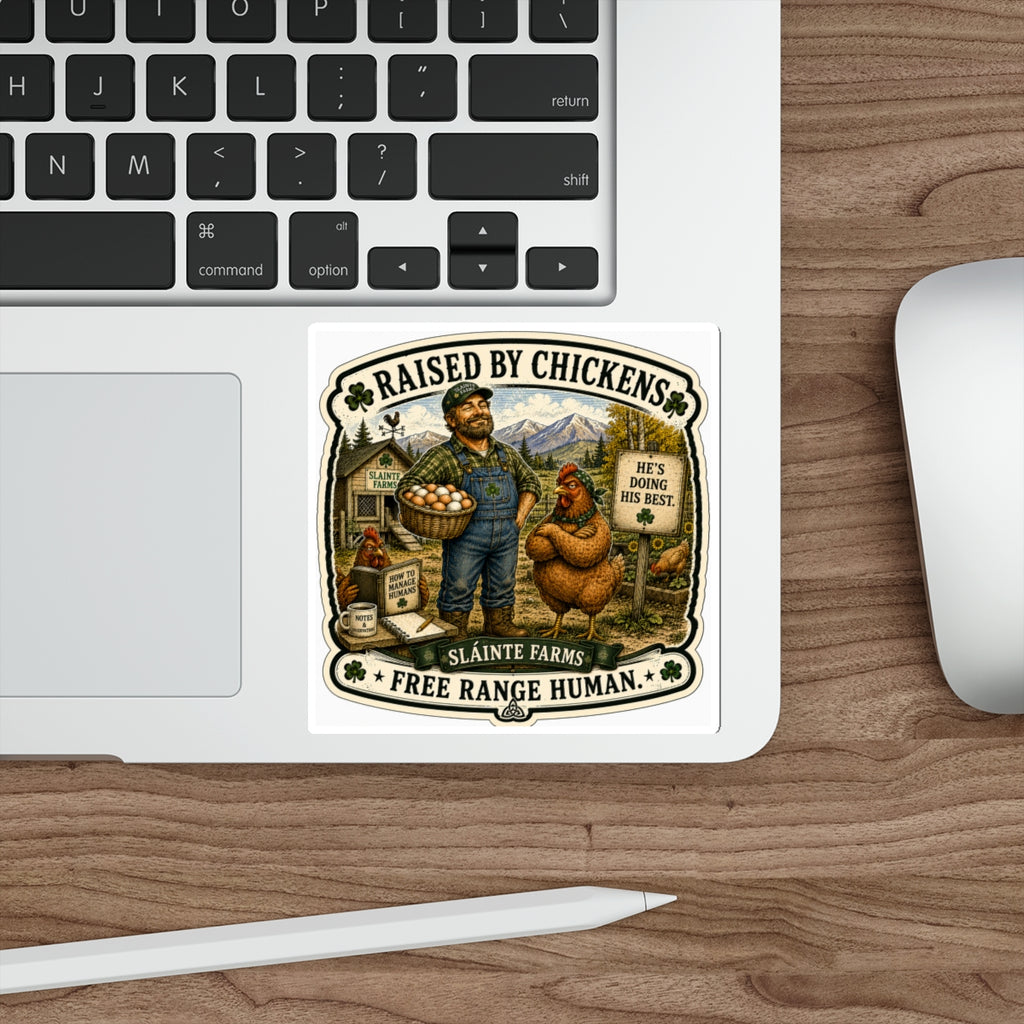 Free Range Human Die-Cut Sticker | Homesteader Collection | Sláinte Farms