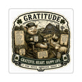 Gratitude Die-Cut Sticker | Homesteader Collection | Grateful Heart. Happy Life. | Sláinte Farms