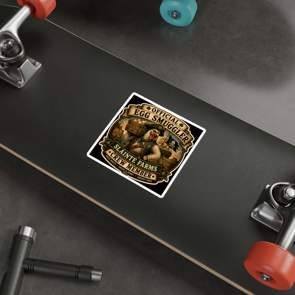 Official Egg Smuggler Crew Member Die-Cut Sticker | Egg Cartel Collection | Sláinte Farms