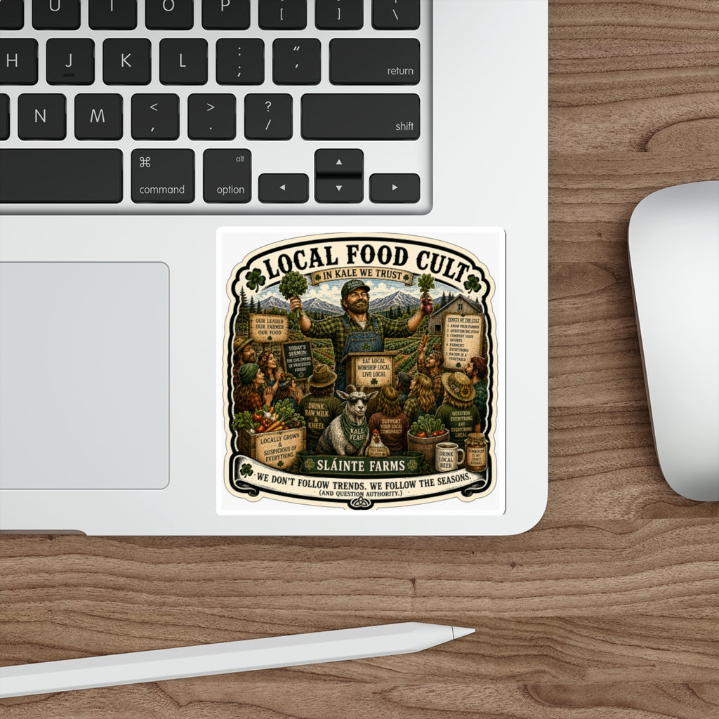 In Kale We Trust Die-Cut Sticker | Homesteader Collection | Sláinte Farms