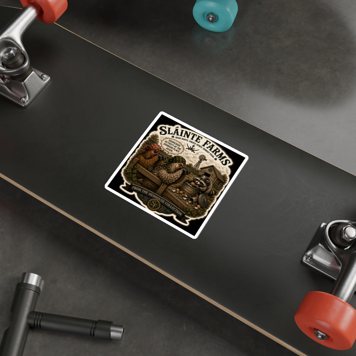 Suspicious Activity At The Johnson Place Again Die-Cut Sticker | From The Henhouse Collection
