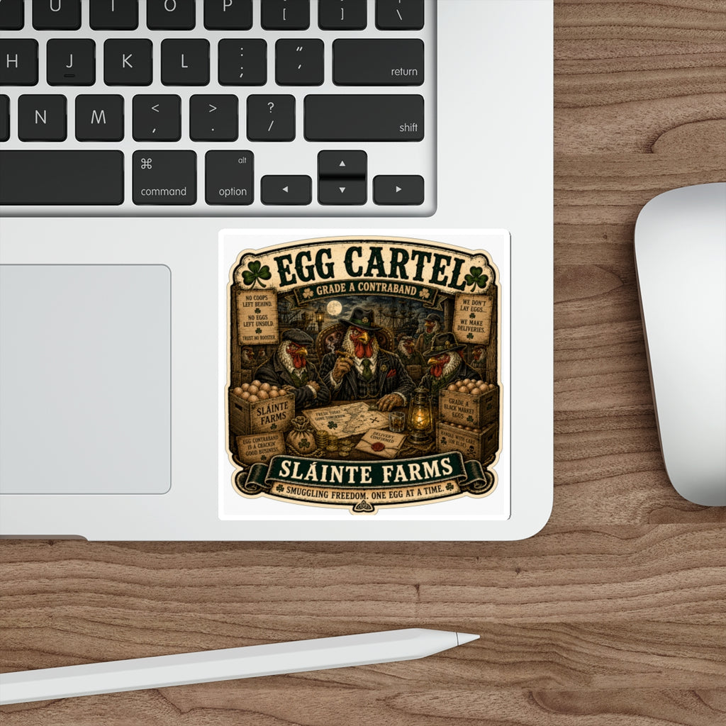 Egg Cartel: Smuggling Freedom Die-Cut Sticker | Egg Cartel Collection | Sláinte Farms