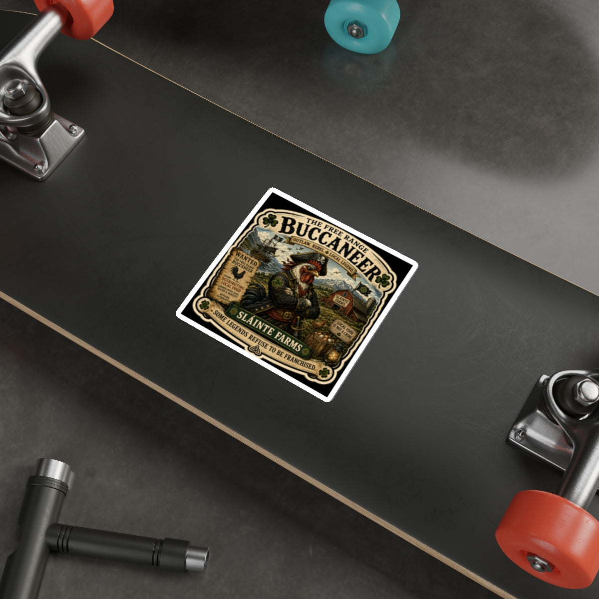 The Free Range Buccaneer Die-Cut Sticker | Smugglers & Pirates Collection | Sláinte Farms
