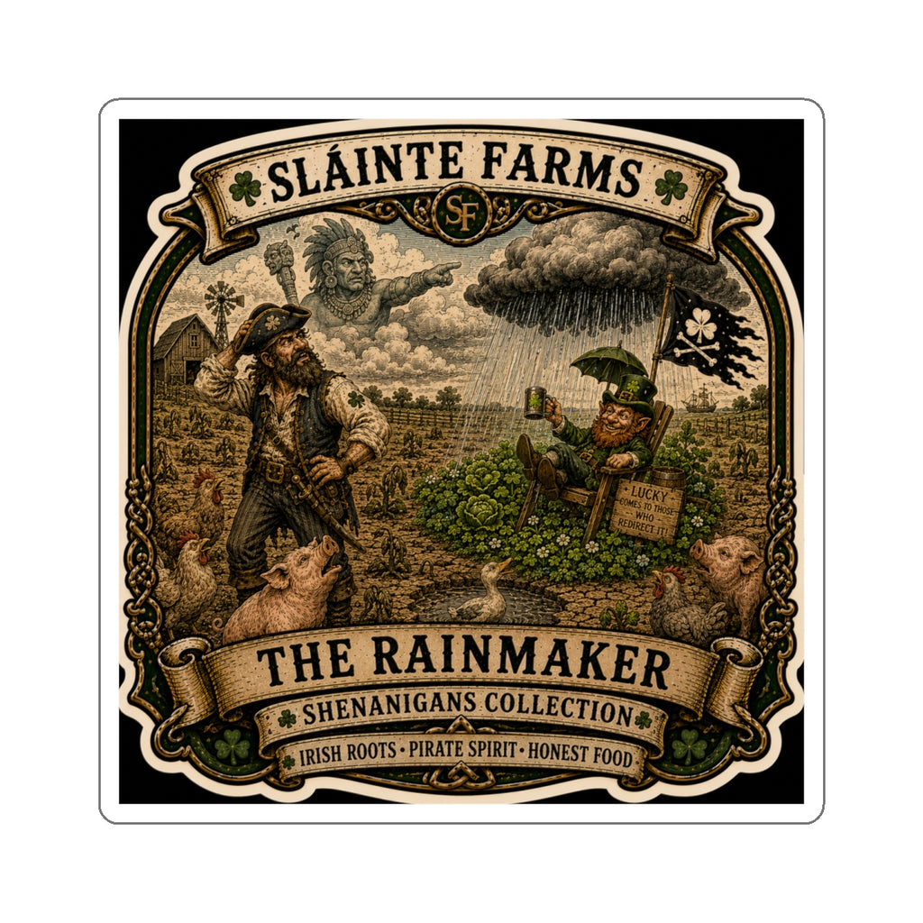 The Rainmaker | Sláinte Farms Die-Cut Sticker | Shenanigans Collection