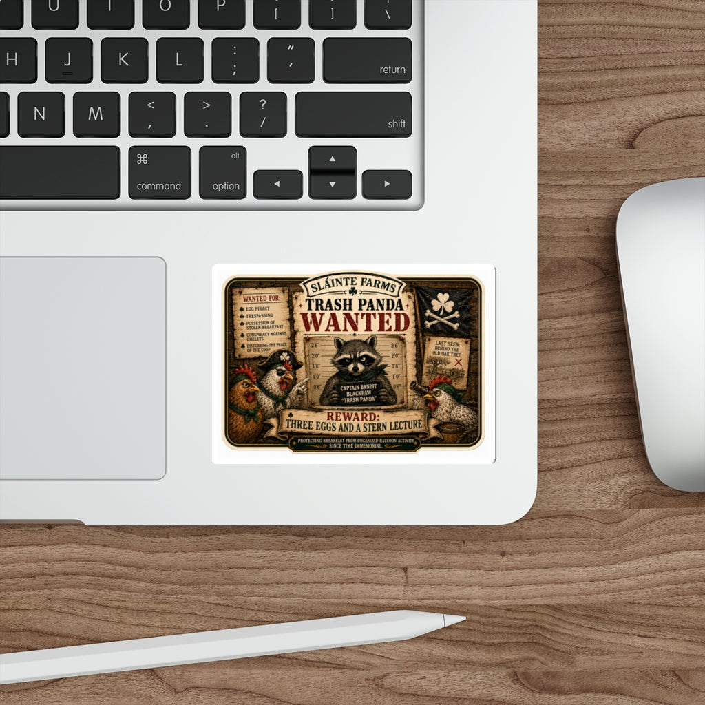 Sláinte Farms – Trash Panda Wanted | Egg Carton Exclusive Sticker