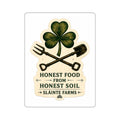 Honest Food From Honest Soil Die-Cut Sticker | Sláinte Farms Classics Collection