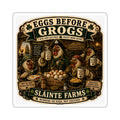 Eggs Before Grogs Die-Cut Sticker | Smugglers & Pirates Collection | Sláinte Farms