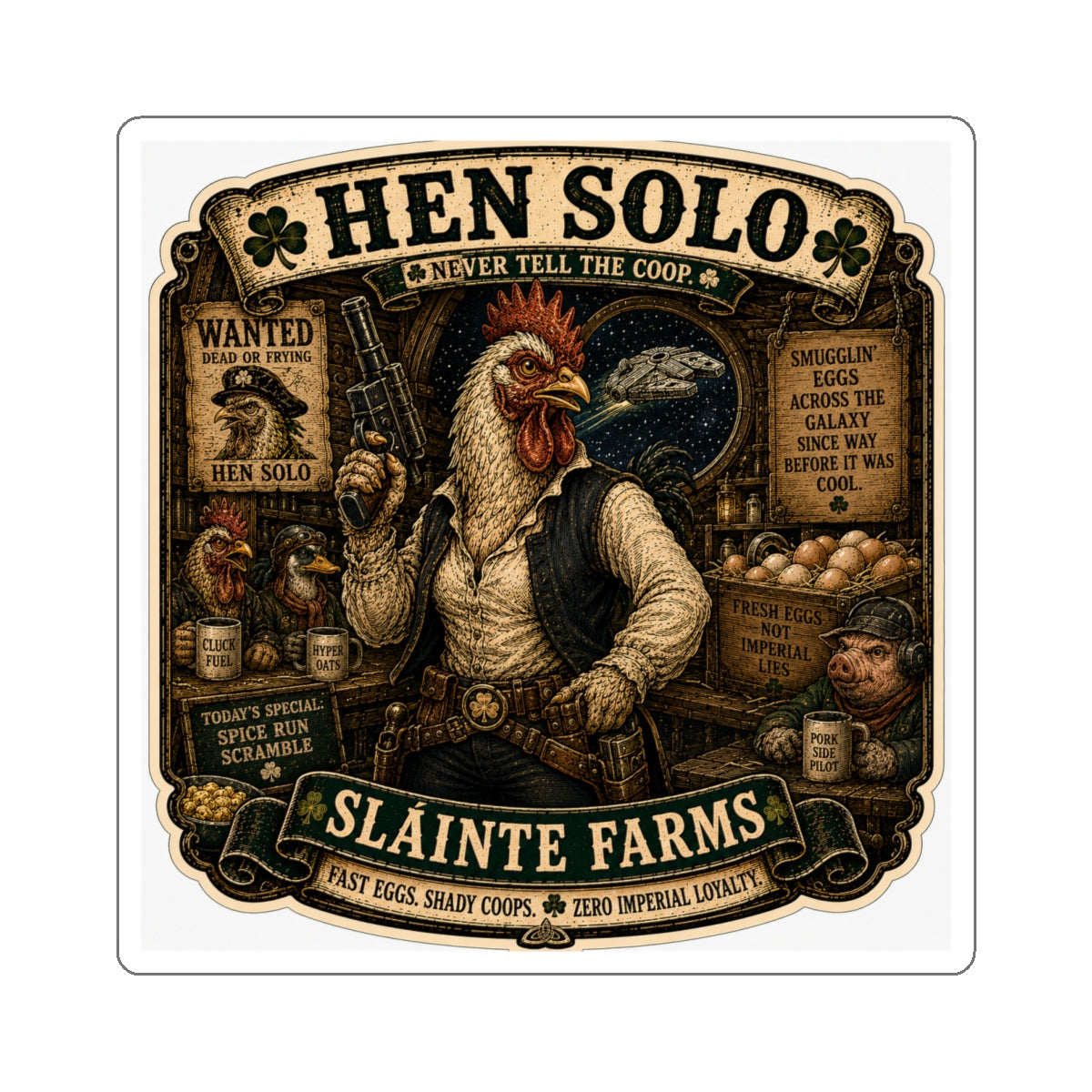 Hen Solo: Never Tell the Coop | Smugglers & Pirates Collection | Sláinte Farms