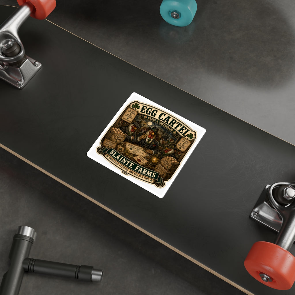 Egg Cartel: Smuggling Freedom Die-Cut Sticker | Egg Cartel Collection | Sláinte Farms