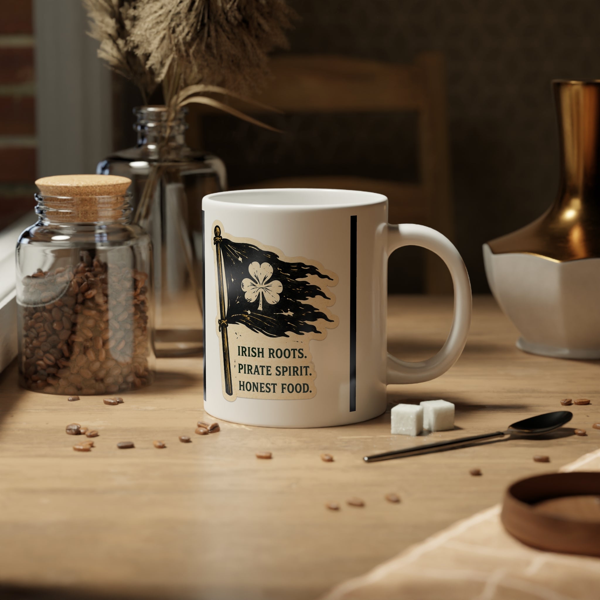 Vintage Farmhouse Jumbo Mug — Chicken Cannon™ | 20oz Jumbo Coffee Mug | Sláinte Farms