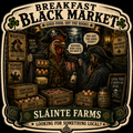 Breakfast Black Market Sláinte Farms die-cut sticker