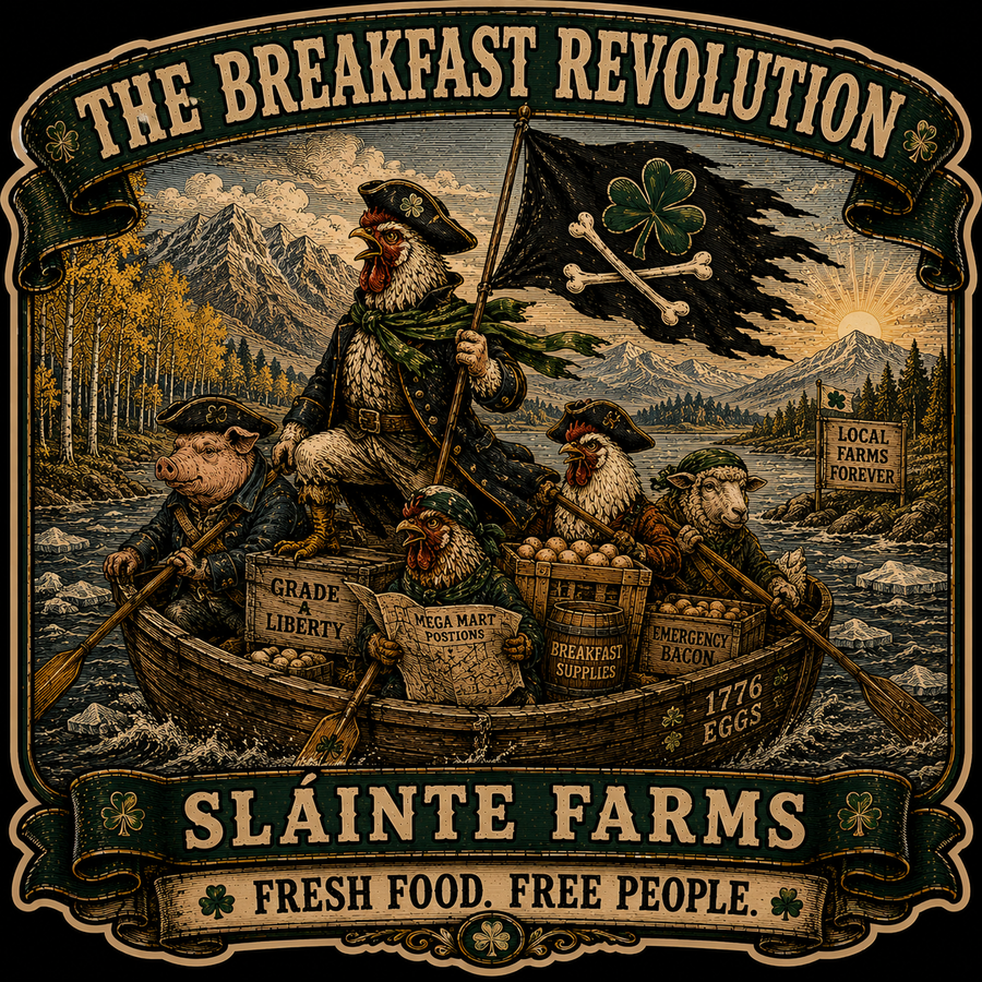 Delaware Crossing Sláinte Farms die-cut sticker