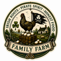 Family Farm #6 Sláinte Farms die-cut sticker