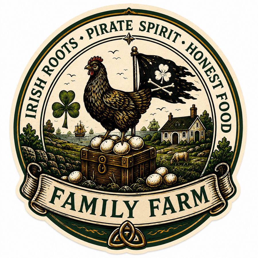 Family Farm #6 Sláinte Farms die-cut sticker