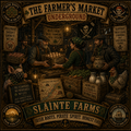 Farm Market Underground Sláinte Farms die-cut sticker